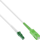 InLine LWL Simplex Kabel, FTTH, LC/APC 8 zu SC/APC 8,...