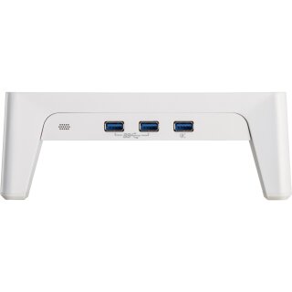 InLine Monitor Platform+ with 2x USB 3.2 Gen1 and QC3 charging ports, 80mm, max. 15kg