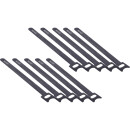 InLine® Kabelbinder 180x12mm, Klett-Verschluss, schwarz, 10 Stück