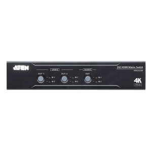 ATEN VM0202HB HDMI Matrix Switch 2x2 True 4K mit Audio...