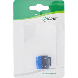 InLine® USB 3.0 zu USB 3.1 Frontpanel Key-A Adapter intern