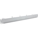 InLine® 19" Cable management panel, 5 large brackets, RAL7035, grey