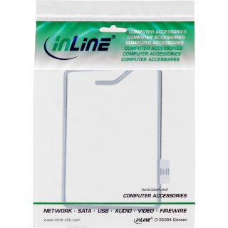 InLine® Kabelbügel, Metall, verzinkt, Öffnung kurze Seite, 140x100mm