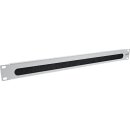 InLine® 19 cable entry plate with brush, 1U, RAL 7035 grey