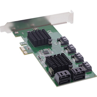InLine Schnittstellenkarte, 8x SATA 6Gb/s Controller, PCIe 2.0 (PCI-Express)