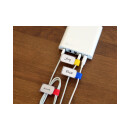 Label-The-Cable Mini, LTC 2530, 10er-Set mix (rot, blau, gelb, Anzahl variiert)