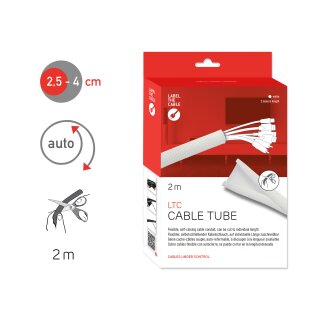 Label-the-Cable Tube, LTC 5120, 2 meter white