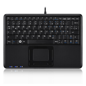 Perixx PERIBOARD-510 H PLUS US, mini USB keyboard,...