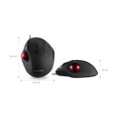 Perixx PERIMICE-517, Ergonomic trackball mouse, USB cable, black