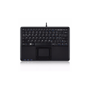 Perixx PERIBOARD-510 H PLUS FR, Mini USB-Tastatur,...