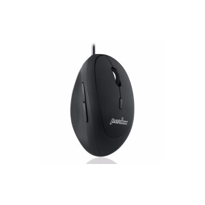 Perixx PERIMICE-519, small ergonomic mouse, USB cable, black