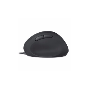 Perixx PERIMICE-519, small ergonomic mouse, USB cable, black