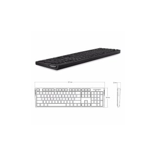 Perixx PERIBOARD-810B DE, Bluetooth Tastatur, schwarz