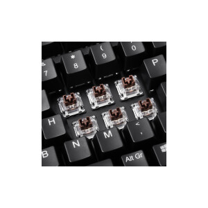 Perixx PERIBOARD-522 US B, wired keyboard with trackball,...