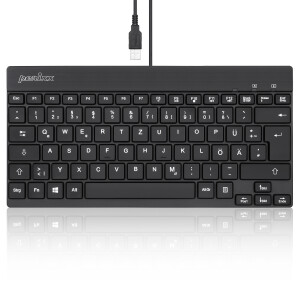 Perixx PERIBOARD-326 DE, Illuminated USB keyboard, wired,...