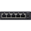 InLine® Gigabit Network Switch 5-port, 1Gb/s, Desktop, metal case, fanless