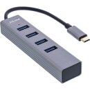 InLine® USB 3.2 Gen.1 Type C hub (4x USB-A 5Gbps),...