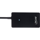 InLine® USB 2.0 Hub, 4 Port, schwarz, Kabel 30cm