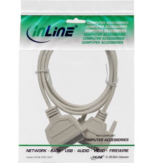 InLine® Druckerkabel, bi-direktional vergossen, 3m