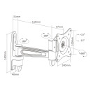 InLine® Wall Bracket for TFT up to 69cm 27" max. 15kg one-piece arm