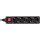 InLine® Steckdosenleiste, 4-fach Schutzkontakt, mit Schalter, 3m, schwarz