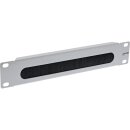 InLine® 10" cable entry plate with brush, 1U, RAL 7035 grey