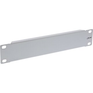 InLine® 10" blind panel, 1U, RAL 7035 grey