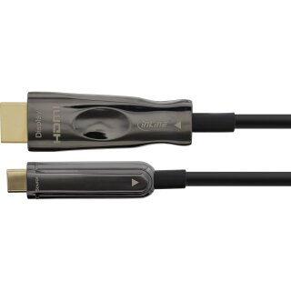 InLine USB Display AOC Kabel, USB-C Stecker zu HDMI Stecker, 20m