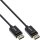 InLine® DisplayPort 2.0 cable, 8K4K UHBR, black, gold-plated contacts, 1m