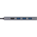InLine® USB 3.2 Type-C Multi Hub (3x USB-A 5Gb/s + USB Type-C (PD 100W), card reader, HDMI 4K@30Hz), OTG, aluminum housing