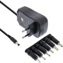 InLine® Universal Steckernetzteil 30W mit USB, 110-240V...