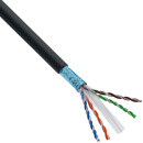 InLine® Patch cable, U/UTP, Cat.6A, halogen-free, AWG23 copper, black, 40m