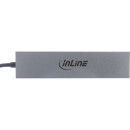 InLine® USB 3.2 Gen.2 Hub, USB Type-C to 4 Port Type-C (1 Port power through up to 100W), OTG, aluminum housing, gray, without power supply unit