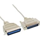 InLine® Printer Cable Bi-Directional 25 Pin D-Sub to...