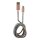 LC-Power LC-C-USB-Lightning-1M-4 (MFI) USB A zu Lightning Kabel, Disco-Glitzer, 1m