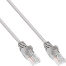 InLine® Patch Cable U/UTP Cat.5e AWG26 grey 10m, special latching nose protection