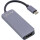 InLine® Multifunctional Hub USB 3.2 Gen.1, 2x USB-A 5Gbps + HDMI 4K/30Hz + USB Type-C PD 87W, aluminium, grey