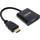 InLine® Converter Cable HDMI to VGA, with Audio