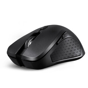 Perixx PERIMICE-611, Wireless mini mouse, radio + Bluetooth, black