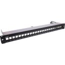 InLine® Blank Patch Panel with pull-out 19" 24...