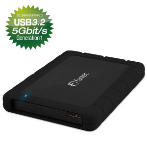FANTEC AluPro U3 (schwarz) Gehäuse 2,5", USB 3.2