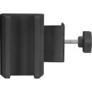 InLine® Table leg clamp for socket strip, screw clamp, black