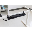 InLine® Cable guide/shelf for under-table mounting, black