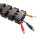 InLine® Kabelkanal flexibel für höhenverstellbare Tische, 4 Kammern, 68x36mm max. 1,28m, schwarz