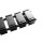 InLine® Kabelkanal flexibel für höhenverstellbare Tische, 4 Kammern, 68x36mm max. 1,28m, schwarz