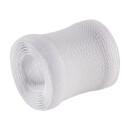 InLine® Cable wrap, fabric hose with hook and loop fastener, 1m x 25mm diameter, white