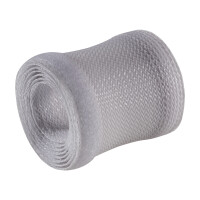 InLine® Cable wrap, fabric hose with hook and loop fastener, 1m x 25mm diameter, grey