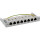 InLine® Patch panel Cat.6A 0.5U 8-port, table/wall mounting, light grey, RAL7035