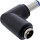 InLine® DC Adapter, 5,5x2,1mm DC Hohlstecker Stecker / Buchse gewinkelt