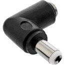 InLine® DC Adapter, 5.5x2.5mm DC Plug Male / Female Angled